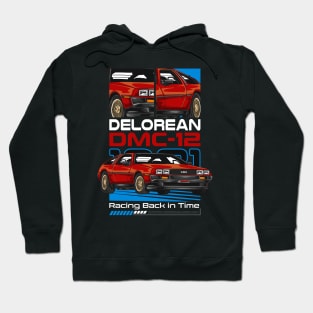 Vintage Delorean Movie Car Hoodie